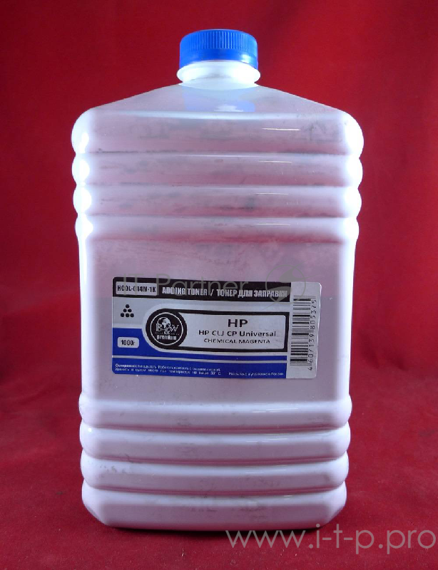 Тонер HP Color Universal Magenta химический (LJ 1600/2600/3600/3800/4600/4650/ CP1210/1510/1025/2025/3505/352 M553 Canon LBP2510/5000/5050/5100) (кан. 1кг) BW Premium фас. Россия