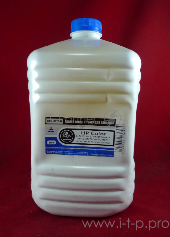 Тонер HP Color LJ M252/M274/M277/M377/M452/M477/ (CF402/CF412/CF362/CF512/CF532) Yellow химический (кан. 1кг) BW Premium фас. Россия