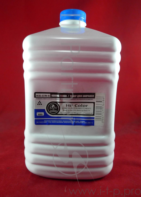 Тонер HP Color LJ M252/M274/M277/M377/M452/M477/ (CF403/CF413/CF363/CF513/CF533) Magenta химический (кан. 1кг) BW Premium фас. Россия