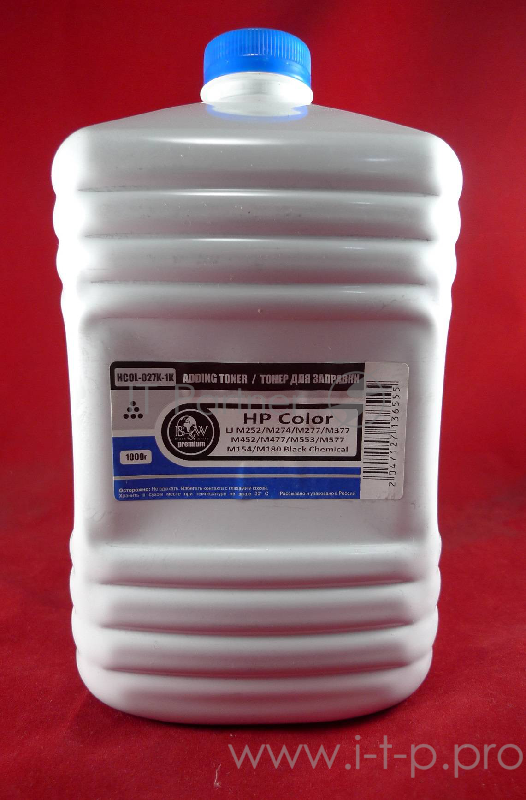 Тонер HP Color LJ M252/M274/M277/M377/M452/M477/ (CF400/CF410/CF360/CF510/CF530) Black химический (кан. 1кг) BW Premium фас. Россия