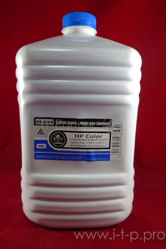 Тонер HP Color LJ M252/M274/M277/M377/M452/M477/ (CF401/CF411/CF361/CF511/CF531) Cyan химический (кан. 1кг) BW Premium фас. Россия