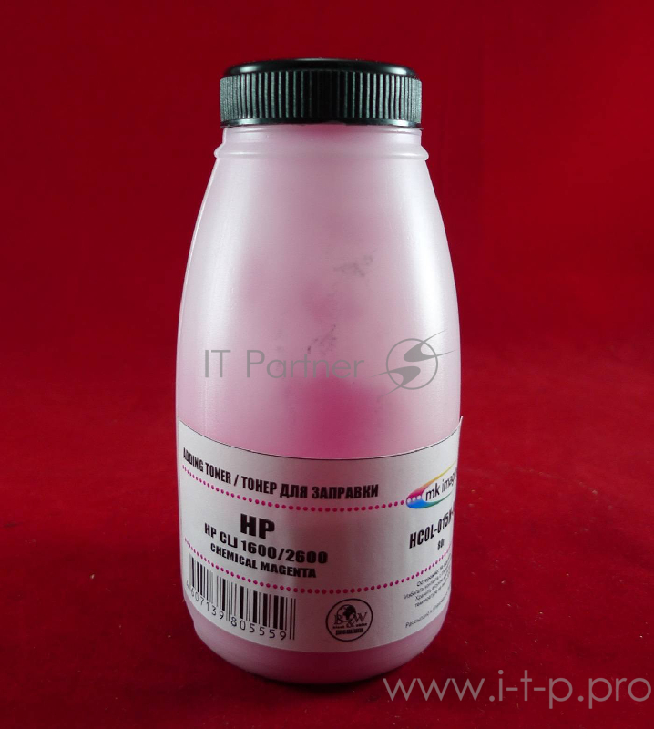 Тонер HP CLJ 1600/2600 Magenta, химический (фл. 80г) B&W Premium (Mitsubishi) фас. России
