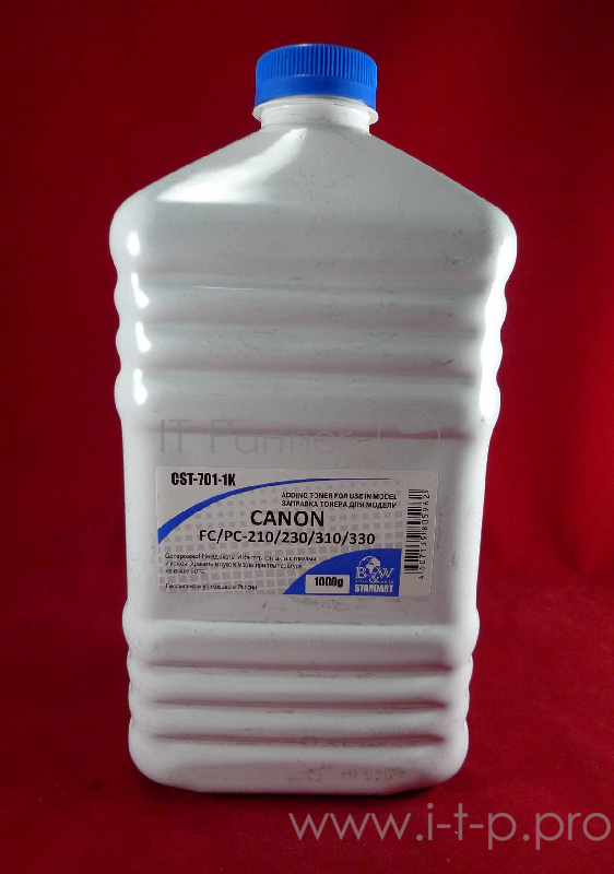 Тонер Canon FС/PC-210/230/310/330 (фл. 1кг) B&W Standart фас. Россия