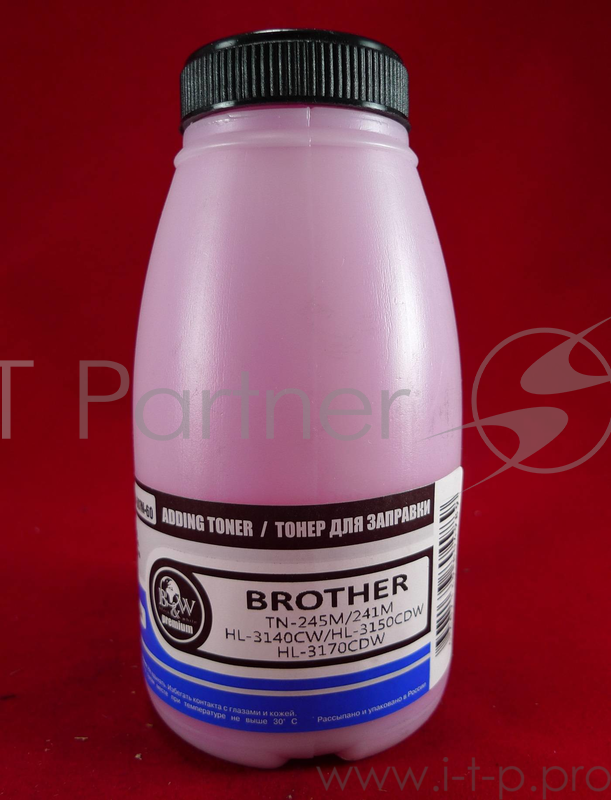 Тонер Brother TN-245M/TN-241M HL-3140CW/HL-3150CDW/HL-3170CD magenta (фл.60г.) B&W Premium (Tomoegawa) фас.Россия