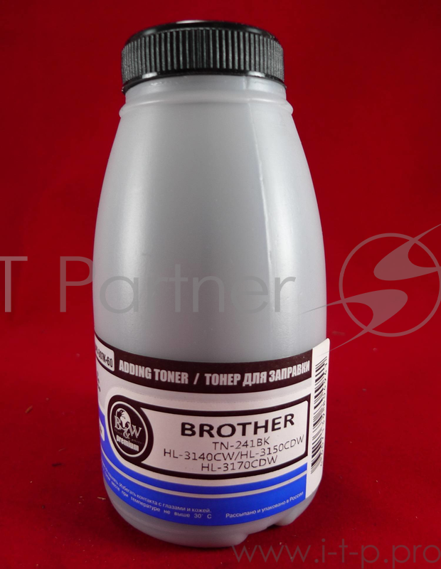 Тонер Brother TN-241BK HL-3140CW/HL-3150CDW/HL-3170CD black (фл.60г.) B&W Premium (Tomoegawa) фас.Россия