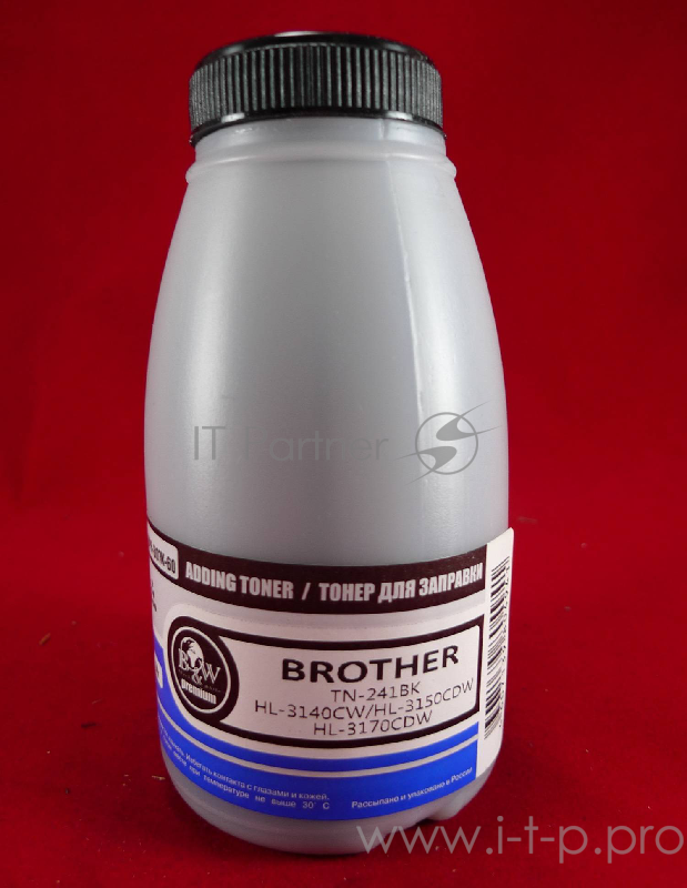 Тонер Brother TN-241BK HL-3140CW/HL-3150CDW/HL-3170CD black (фл.60г.) B&W Premium (Tomoegawa) фас.Россия