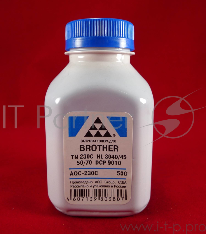 Тонер Brother TN 230C HL 3040/45/50/70/DCP 9010 cyan (фл. 50г) AQC фас. Россия