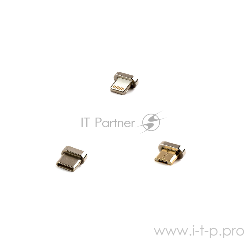 Кабель Cablexpert Кабель магнитный USB 2.0 CC-USB2-AMLM31-1M, AM/TypeC - microBM 5P - iPhone lightning, комбо кабель, 1м, алюминиевые разъемы, коробка