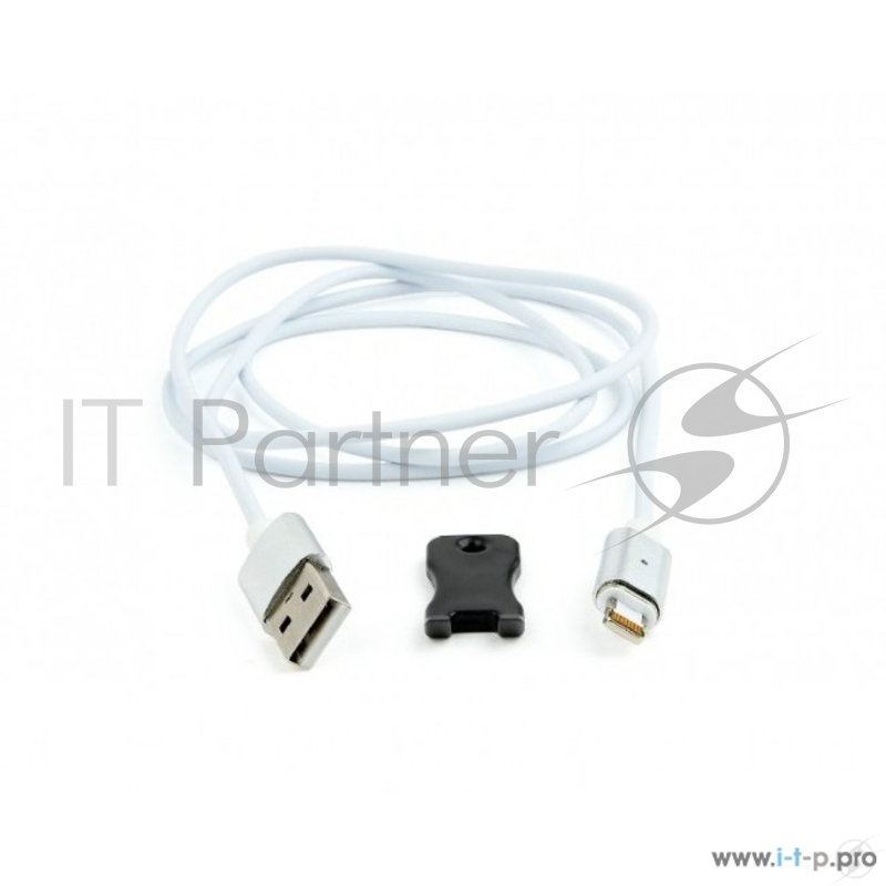 Кабель Cablexpert Кабель магнитный USB 2.0 CC-USB2-AMLMM-1M, AM/ iPhone lightning, магнитный кабель, 1м, алюминиевые разъемы, коробка