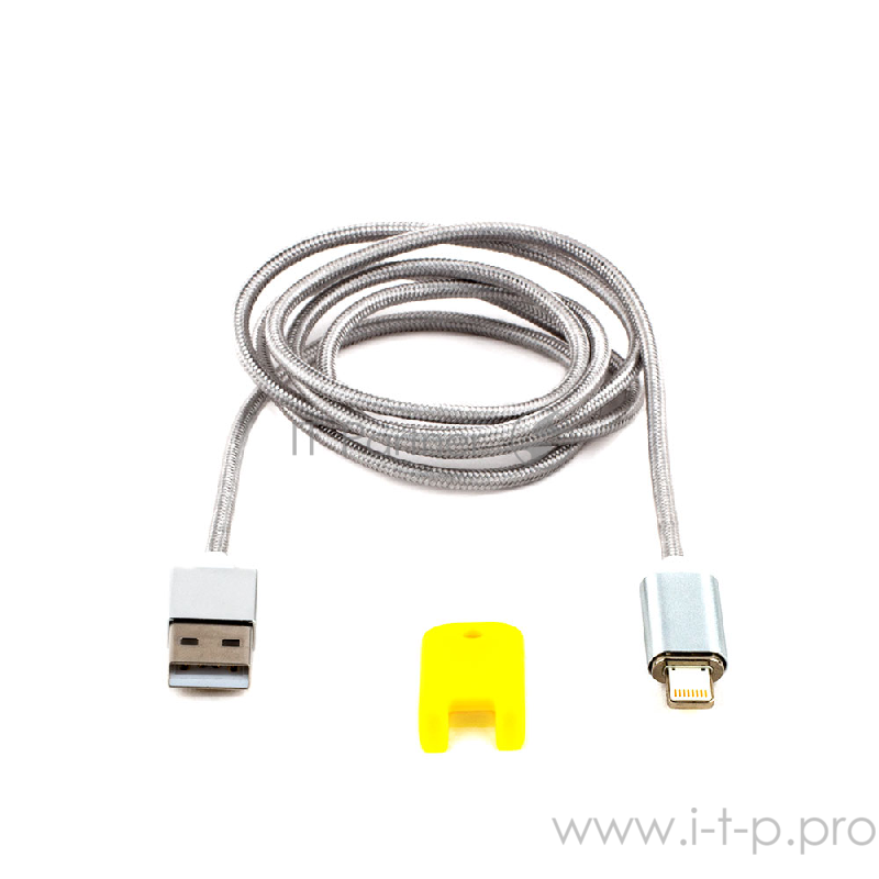 Кабель Cablexpert Кабель магнитный USB 2.0 CC-USB2-AMLMM-1M, AM/ iPhone lightning, магнитный кабель, 1м, алюминиевые разъемы, коробка