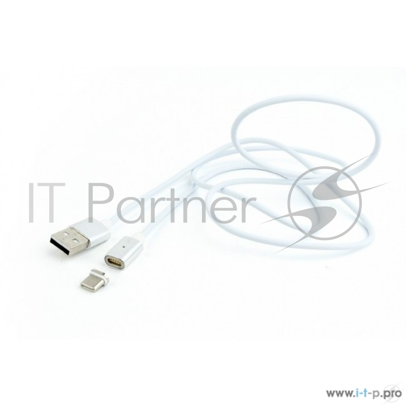 Кабель Cablexpert Кабель магнитный USB 2.0 CC-USB2-AMUCMM-1M, AM/TypeC, 1м, алюминиевые разъемы, коробка