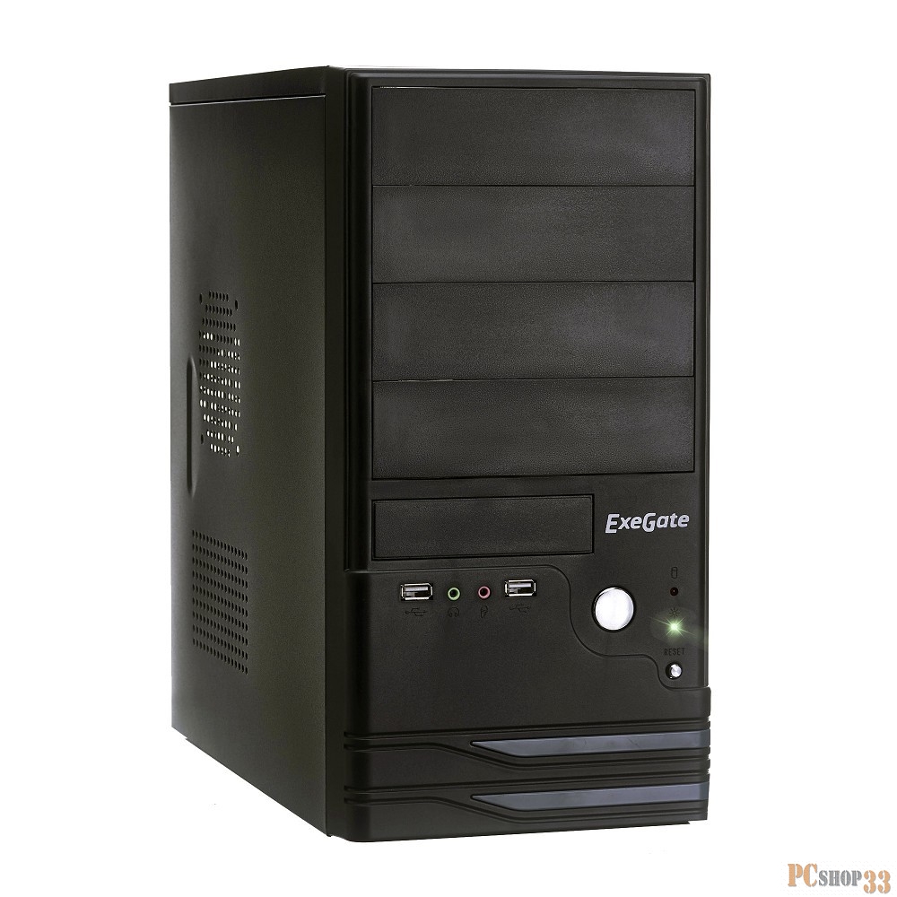 Корпуса Exegate EX273010RUS Корпус MinitowerBAA-101 Black, mATX, без БП, 2*USB, Audio
