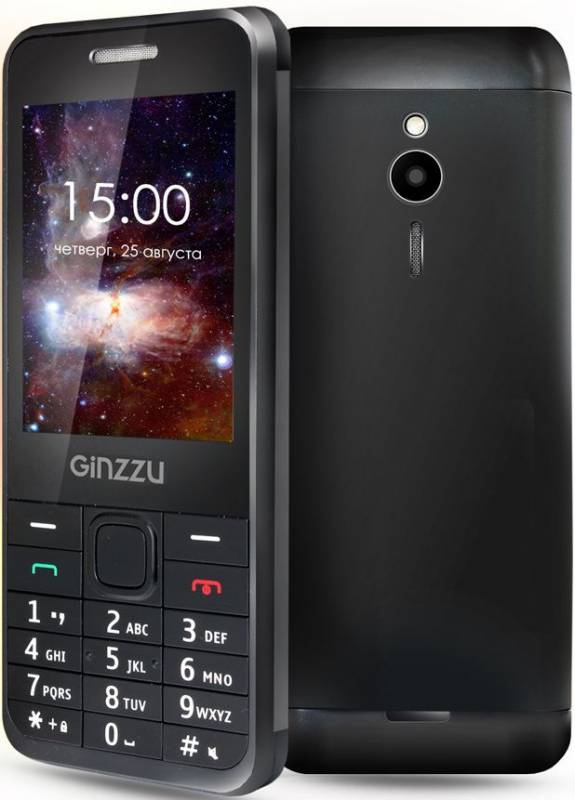 Мобильный телефон Ginzzu M108D Black 2.8 240x320 Dual Sim