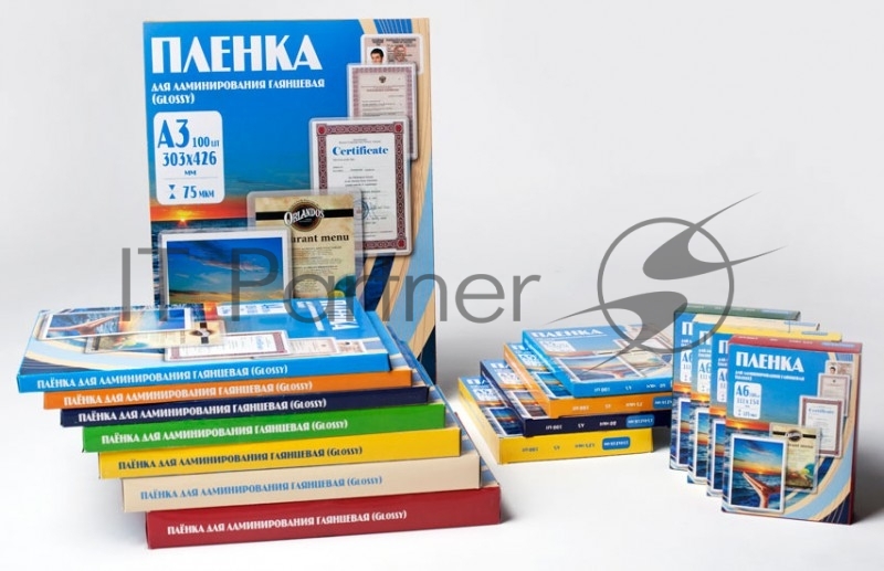 Пленка для ламинирования Office Kit 75мкм A5 (100шт) глянцевая 154x216мм PLP10220