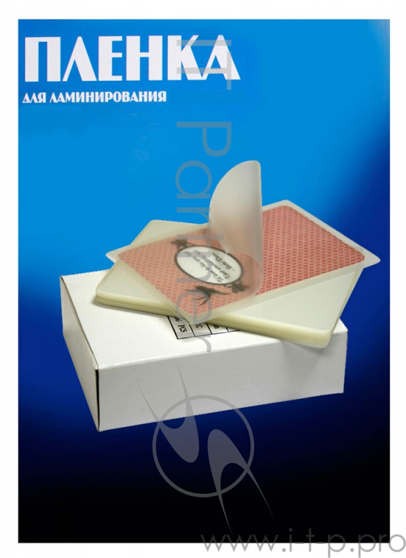 Пленка для ламинирования Office Kit / глянцевая 85х120 мм / 250 мкм / 100 шт в упаковке.