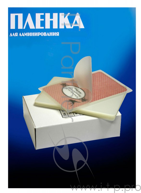 Пленка для ламинирования Office Kit / глянцевая 75х105 мм / 250 мкм / 100 шт в упаковке.