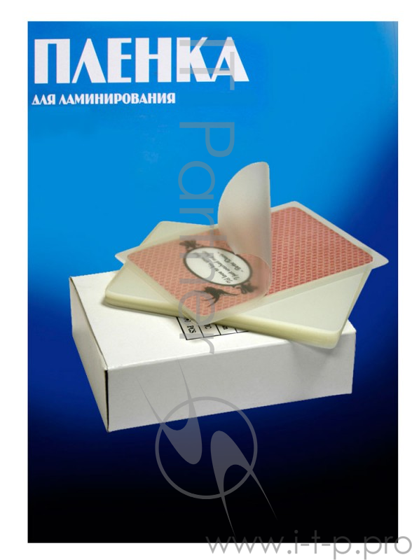 Пленка для ламинирования Office Kit / глянцевая 80х111 мм A7 / 150 мкм / 100 шт в упаковке.