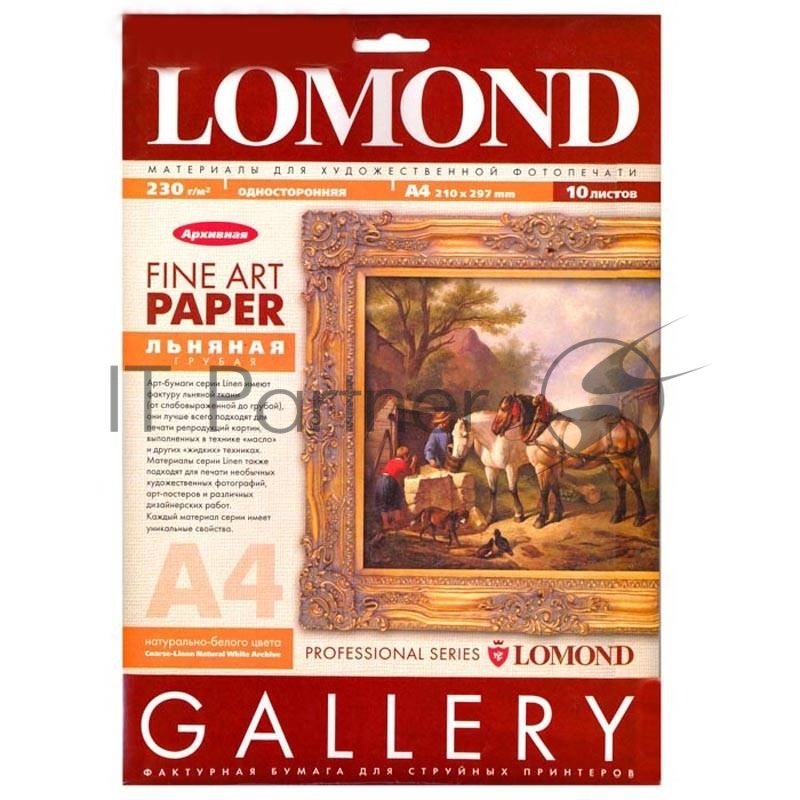 Холст LOMOND для струйного принтера Pigm Canvas P А4 10л