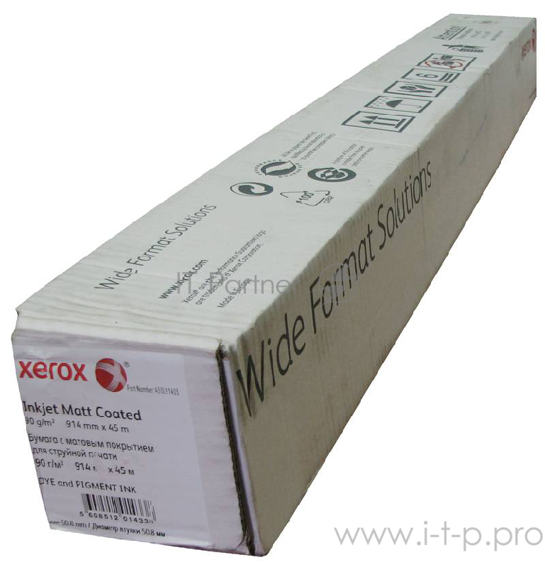 Бумага XEROX Inkjet Matt Coated 90 гр.,(0.440х45 м.).Грузить кратно 2 рул.