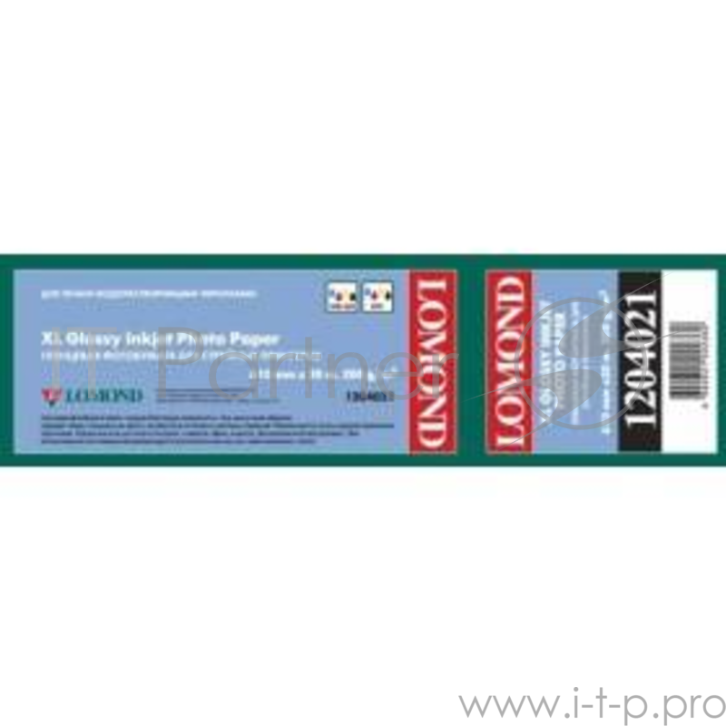 Бумага LOMOND XL Glossy Paper, ролик 610мм х50 мм, 200 г/м2, 30 метров.