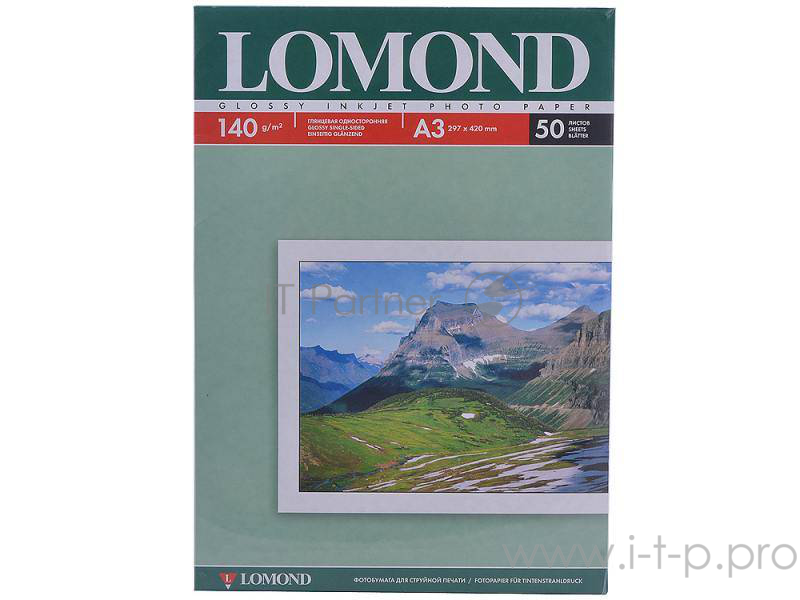 Бумага Lomond 0102066 A3/140г/м2/50л./белый глянцевое для струйной печати