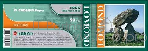 Бумага Lomond 1202013 42(A0+) 1067мм-45м/90г/м2/белый матовое для струйной печати
