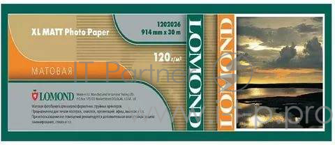 Бумага Lomond 1202062 36(A0) 914мм-30м/120г/м2/белый матовое для струйной печати
