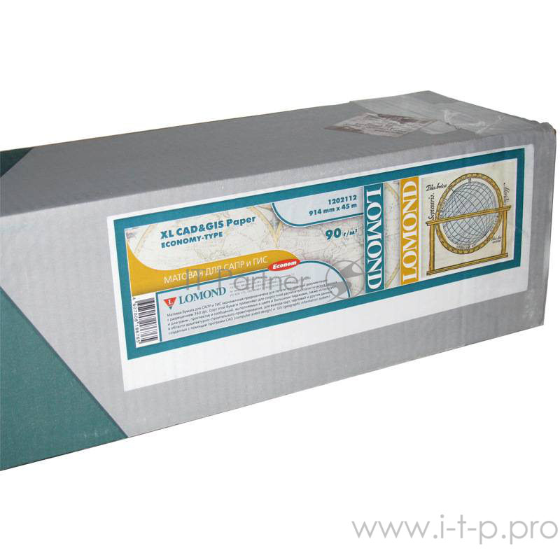 Бумага Lomond 1202112 36(A0) 914мм-45м/90г/м2/белый матовое для струйной печати