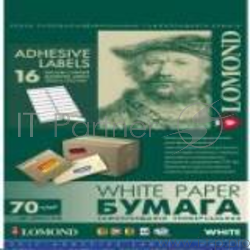 Самоклеящаяся бумага LOMOND универсальная для этикеток, A4, 16 делен. (99.1 x 33.9 мм), 70 г/м2, 50