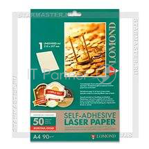 Самоклеящаяся бумага LOMOND LAS золотая LOMOND, фА4 54-дел.(Д=30мм), 90 г/м2.