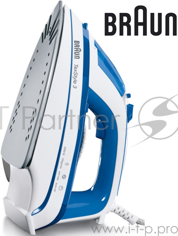 Утюг Braun TS355 2000Вт синий/белый
