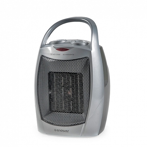 Тепловентилятор Endever Flame-12, 1.5 кВт., S-20 м?, 3 режима (холодный, теплый, горячий), серебрист