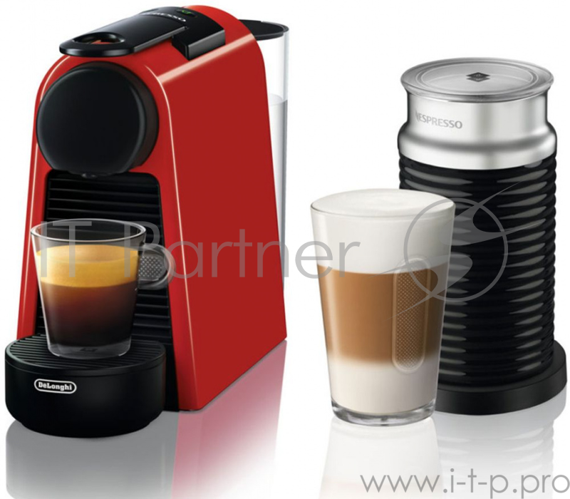 Кофемашина Delonghi Nespresso EN85.RAE 1150Вт красный/черный