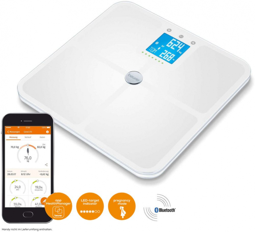 Весы напольные электронные Beurer BF950 макс.180кг белый