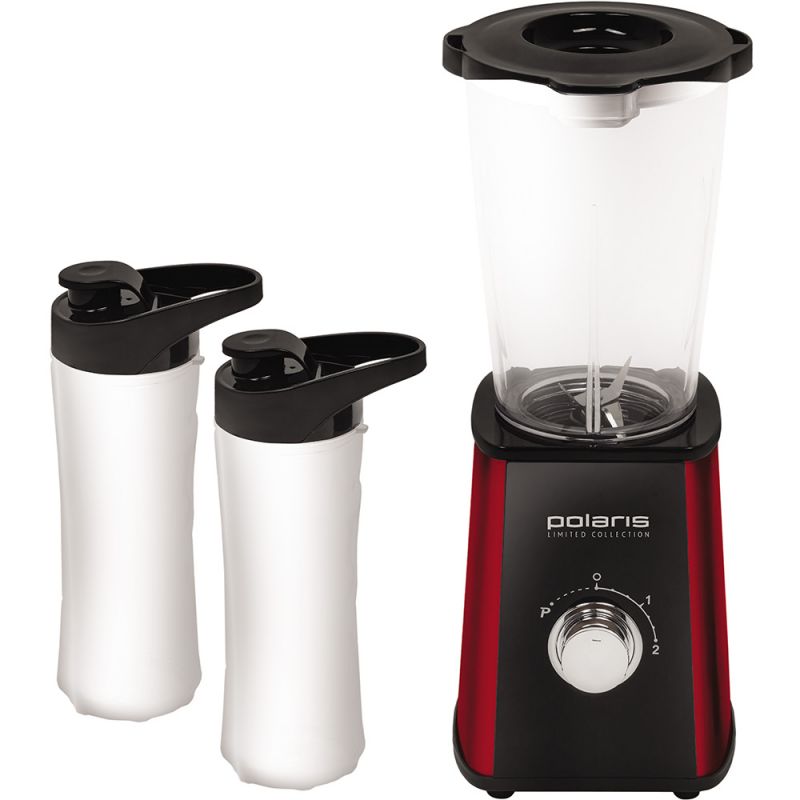 Блендер стационарный Polaris PTB 0210A Fitness 500Вт черный/красный