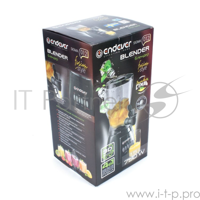 Блендер стационарный Endever Sigma 012 черный/серый