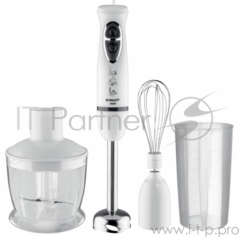 Блендер погружной Scarlett SC-HB42F20 700Вт белый