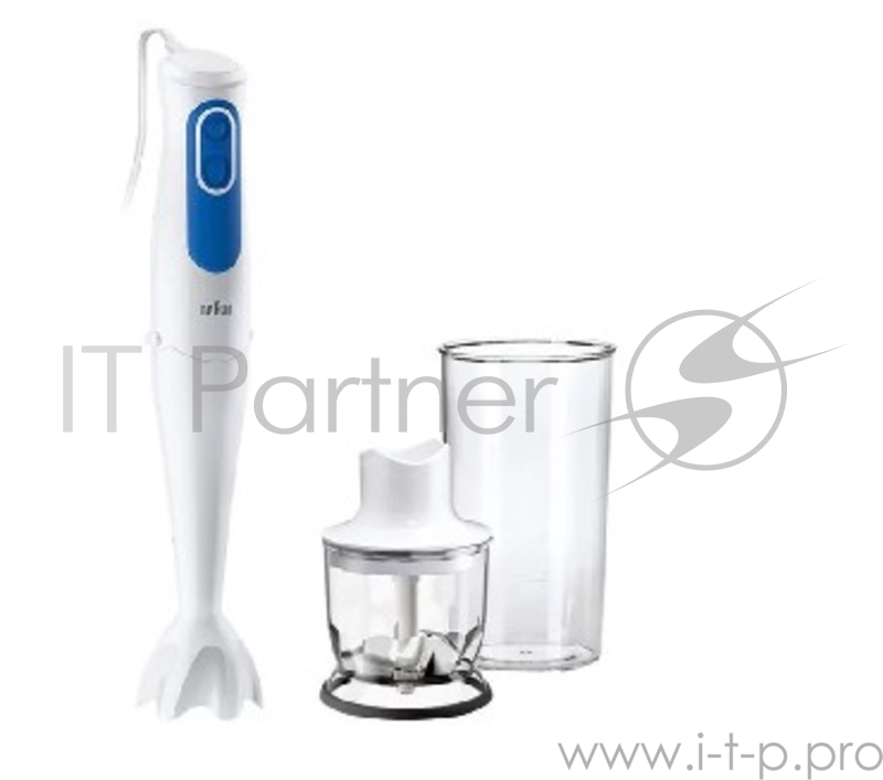 Блендер погружной Braun 4192-MQ3020WH Pasta 700Вт. белый/синий