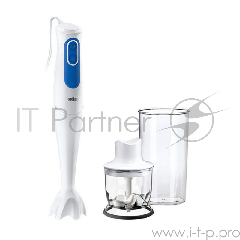Блендер погружной Braun 4192-MQ3020WH Pasta 700Вт. белый/синий