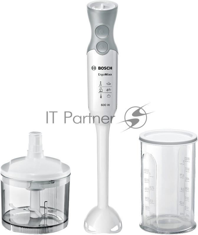 Блендер погружной BOSCH MSM66020 белый/серый