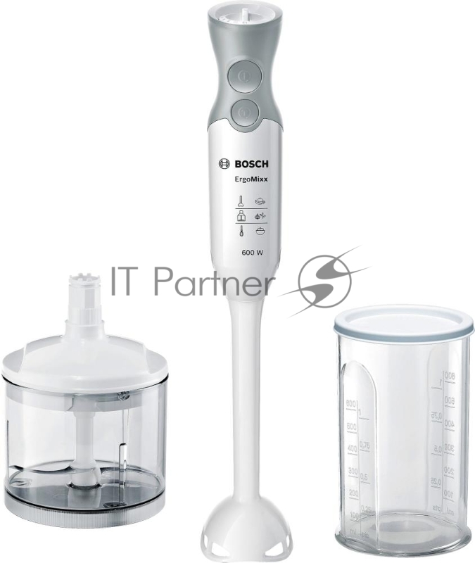 Блендер погружной BOSCH MSM66020 белый/серый