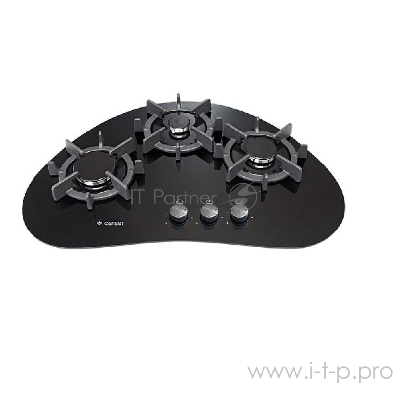 Варочная поверхность газовая Gefest СН 2120, закаленное стекло, черная