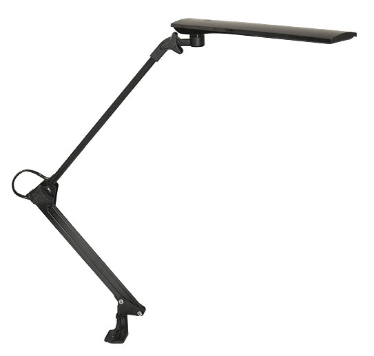 Светильник настольный Трансвит SIRIUSC16C/BL на струбцине светодиодный черный 7Вт