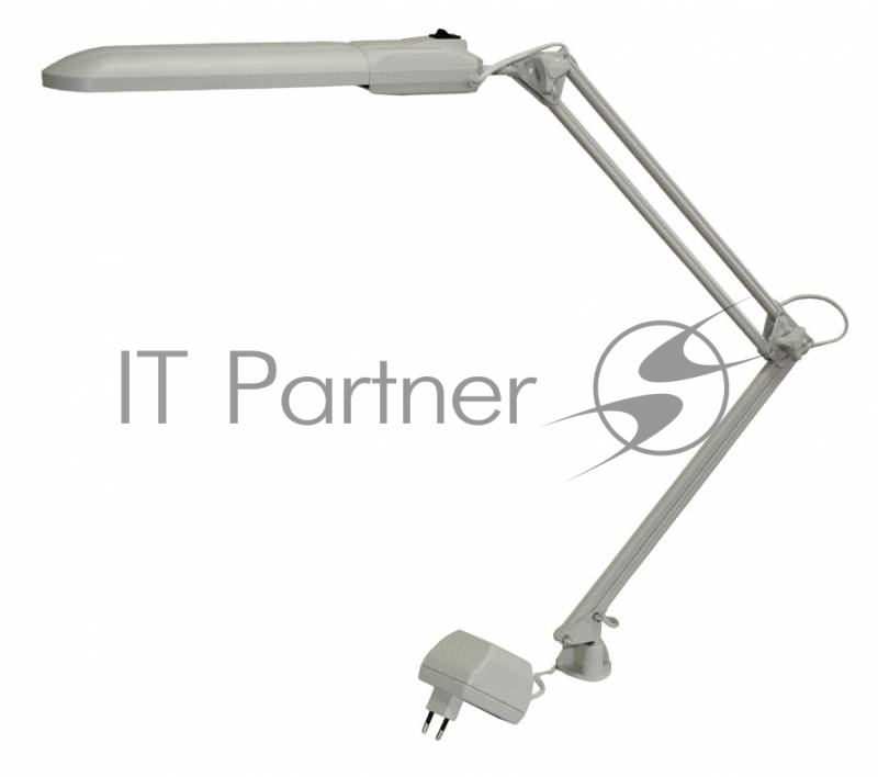 Светильник настольный Трансвит Delta1/Gr на струбцине G23 люминесцентный серый 11Вт