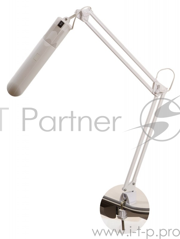 Светильник настольный Трансвит Delta1/Wh на струбцине G23 люминесцентный белый 11Вт