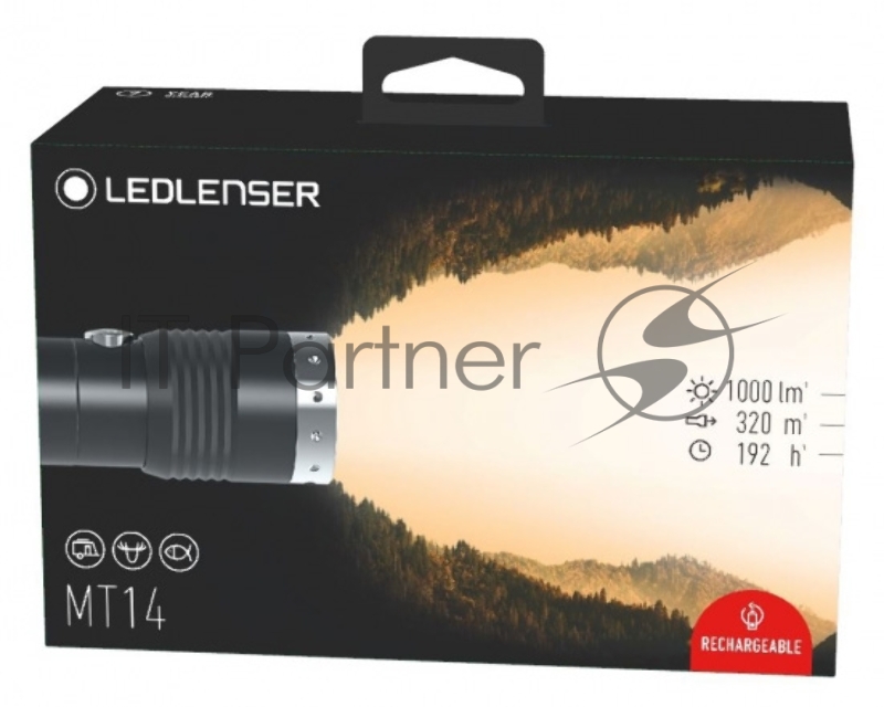 Фонарь ручной Led Lenser MT14 черный
