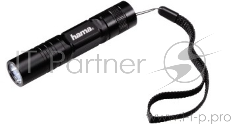 Фонарь ручной Hama R-98 черный 0.5Вт лам.:светодиод. 36lx AAx1 (00136230)