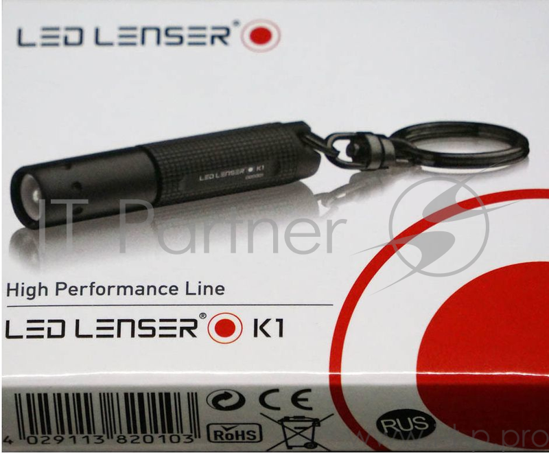 Фонарь ручной Led Lenser K1 черный