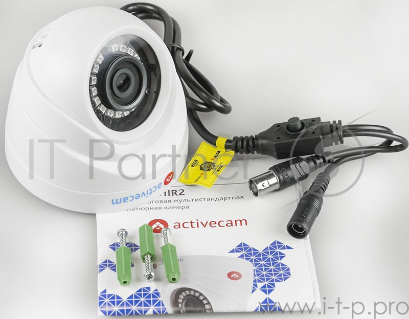 Камера видеонаблюдения ActiveCam AC-TA461IR2 3.6-3.6мм цветная корп.:белый