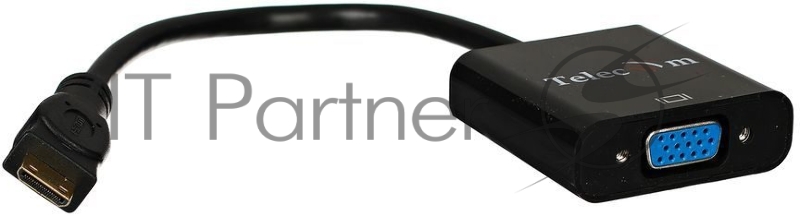 Кабель-переходник Telecom Mini HDMI M=)VGA F 0.15m (TA592)